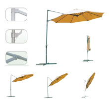 Cantilever pátio manivela durável boa qualidade guarda-chuva